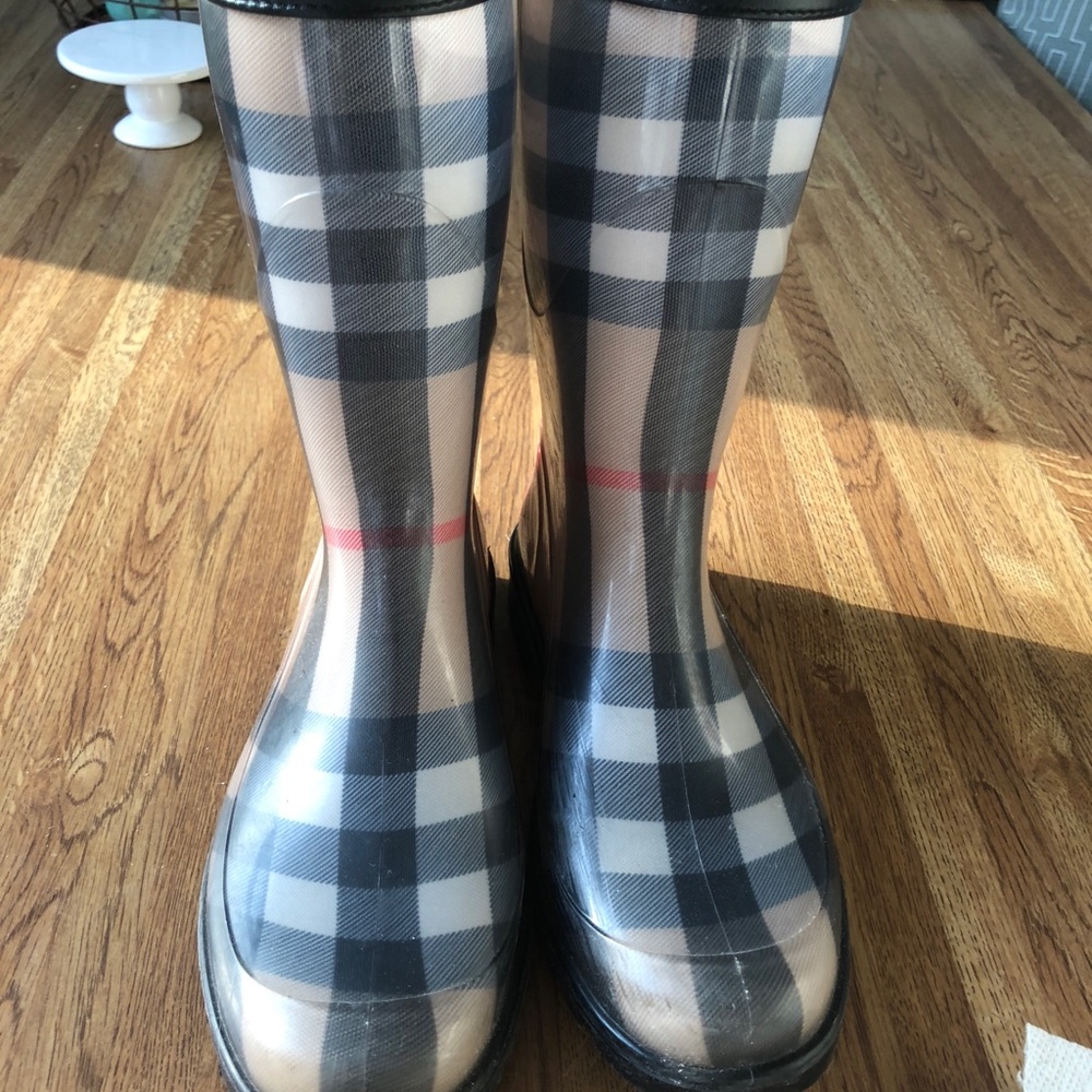 Burberry Check Rain Boots